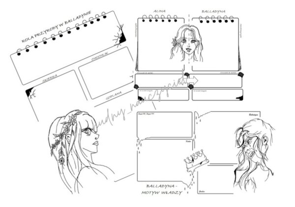 Balladyna - karty pracy