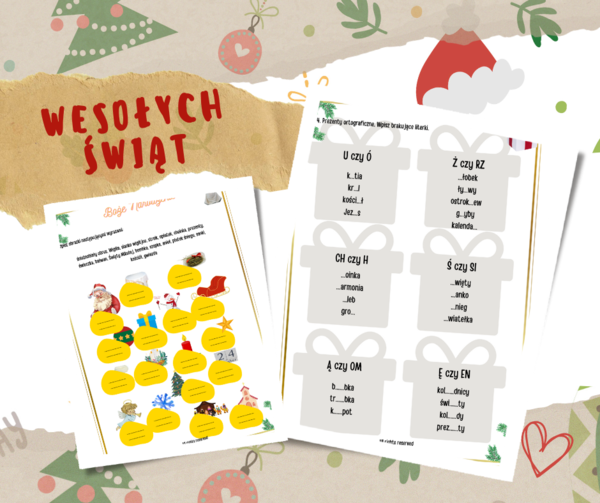 Boże Narodzenie - stacje zadaniowe