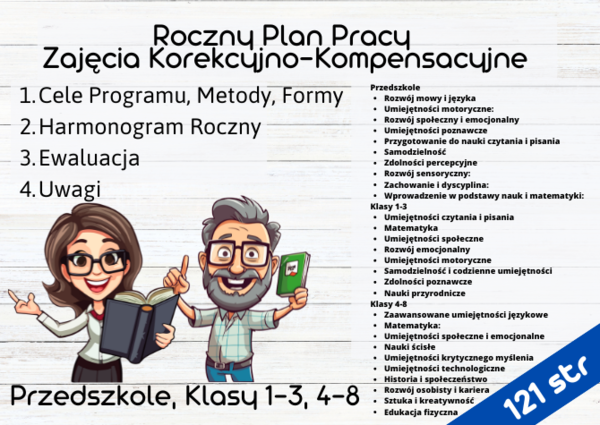 Roczny Plan Pracy Zajęcia Korekcyjno-Kompensacyjne