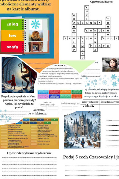 Stacje zadaniowe do „Opowieści z Narnii” – lekcja pełna współpracy i emocji