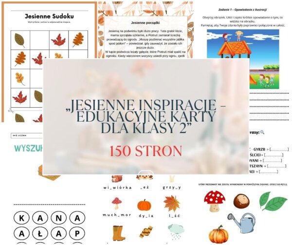 „Jesienne Inspiracje – Edukacyjne Karty dla Klasy 2”