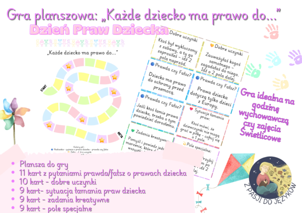 Gra Planszowa Dzień Praw Dziecka - 20 listopada