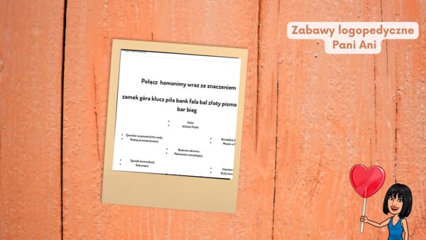 Paronimy, homonimy zadania