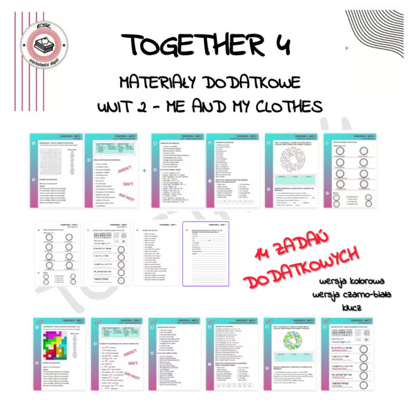 Together klasa 4 Unit 2 - materiały dodatkowe do języka angielskiego