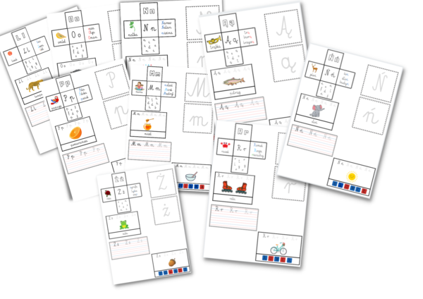 Alfabet - wklejki do zeszytu