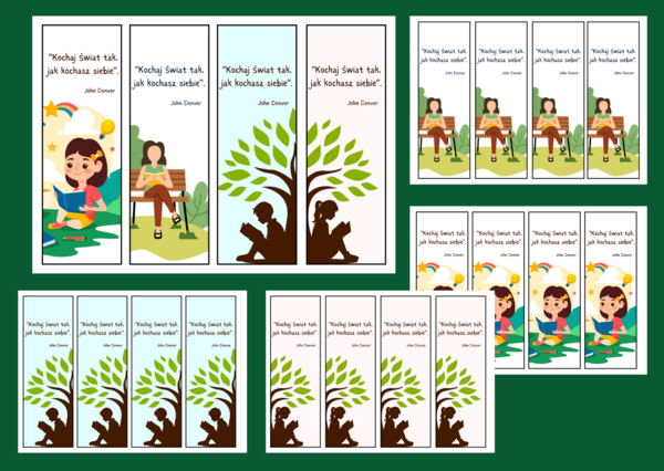 DZIEŃ ZIEMI – zakładki do książek – zakładka – biblioteka – wersja 7