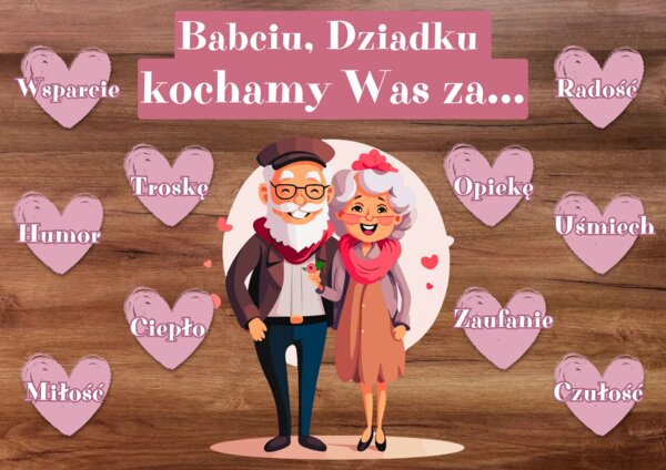 🌸 BABCIU, DZIADKU...DEKORACJA XXL🌸