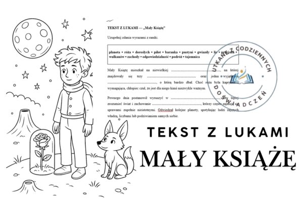 TEKST Z LUKAMI — „Mały Książę”
