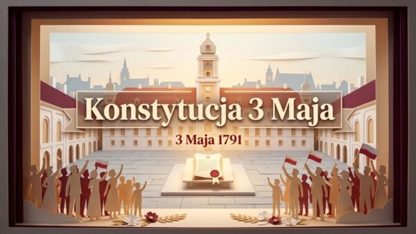 Konstytucja 3 Maja – prezentacja edukacyjna / gazetka szkolna (8 plansz)