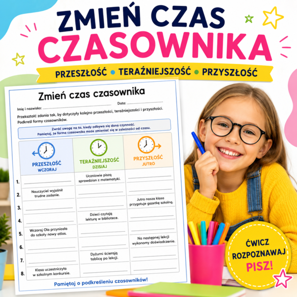 Zmień czas czasownika