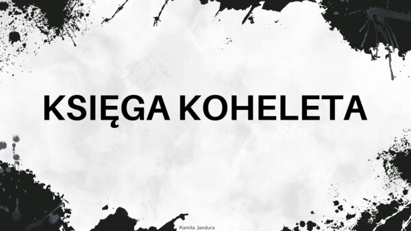 Prezentacja Księga Koheleta