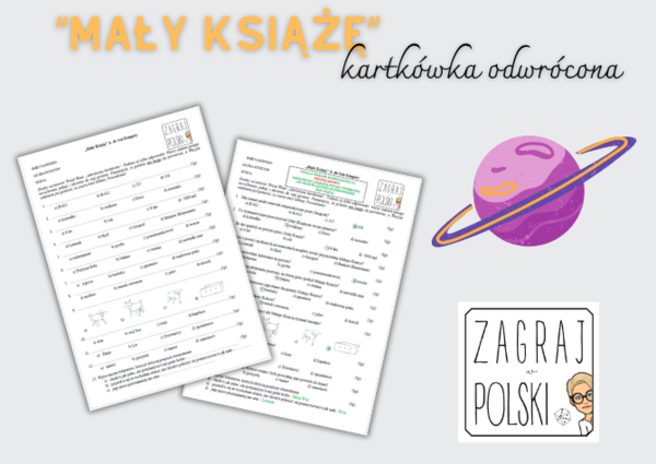 Kartkówka odwrócona – „Mały Książę” Antoine'a de Sait-Exupéry'ego