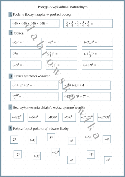 Potęga o wykładniku naturalnym
