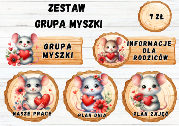 ZESTAW GRUPOWY GRUPA MYSZKI