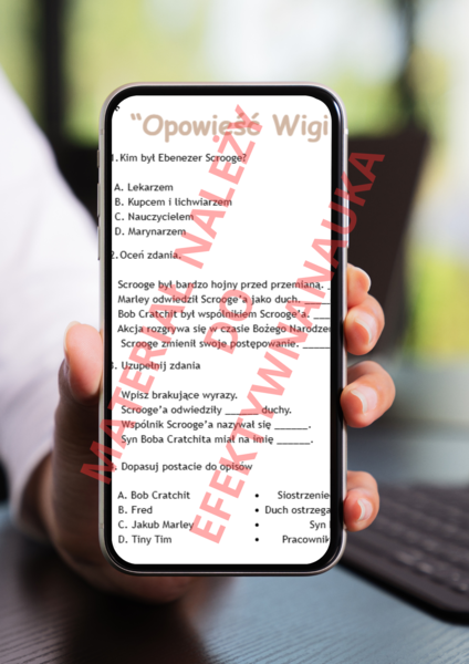 KARTY PRACY "OPOWIEŚĆ WIGILIJNA"