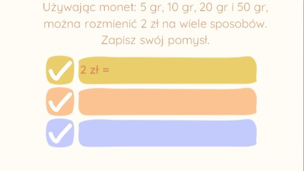 Prezentacja jednostki monetarne, pieniądze