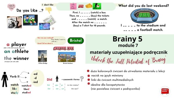 Brainy 5, rozdział 7, materiały rozszerzające podręcznik, Past Simple