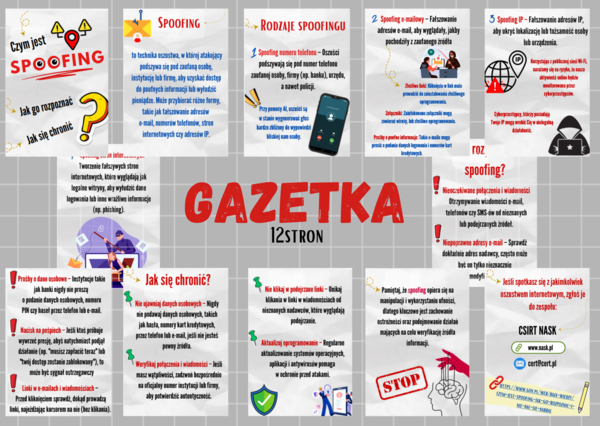 Czym jest SPOOFING? Jak go rozpoznać? Jak się chronić?/Bezpieczeństwo w internecie/ GAZETKA