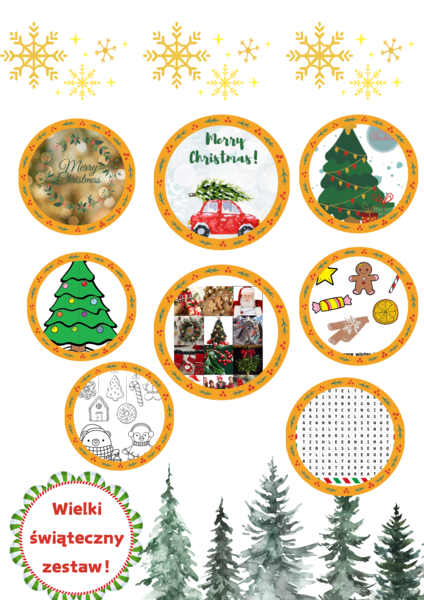 Wielki pakiet świąteczny - lapbook, kolorowanki, kartki i plakaty!