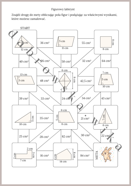 Figurowy labirynt - pola figur
