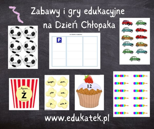Zestaw zabaw i gier edukacyjnych na Dzień Chłopaka