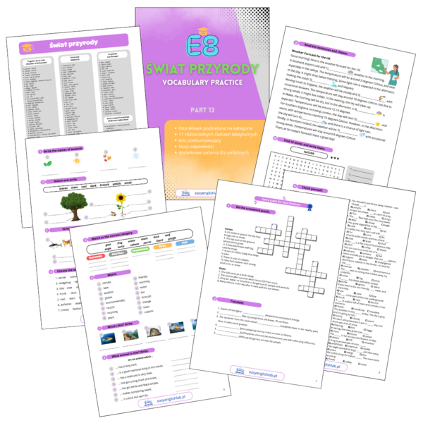 Egzamin Ósmoklasisty. Vocabulary Practice. Świat przyrody