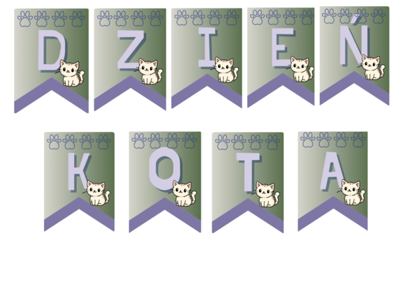 Dzień kota - napis