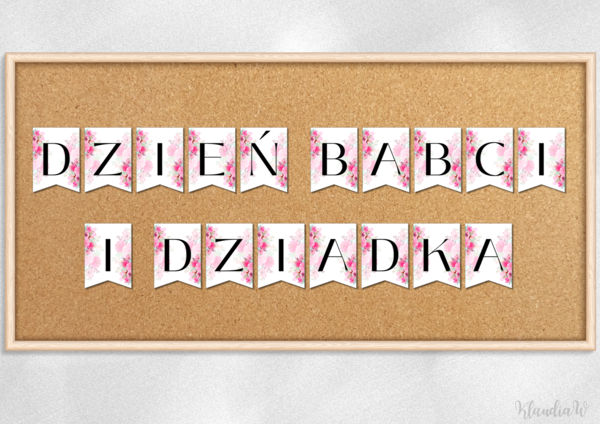 Girlanda „Dzień Babci i Dziadka” – wersja 4