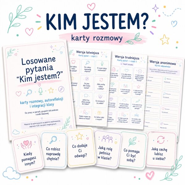 Losowane pytania. Kim jestem?