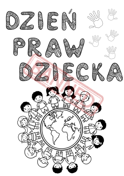 Dzień Praw Dziecka Kolorowanka XXL