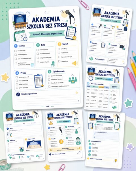 Akademia szkolna bez stresu - plan organizacyjny