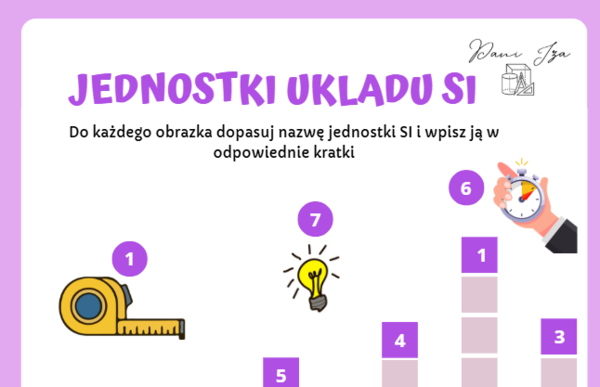 JEDNOSTKI UKŁADU SI - Krzyżówka