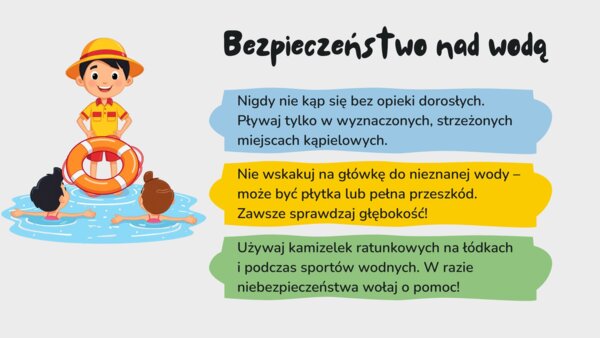 Bezpieczne wakacje - prezentacja