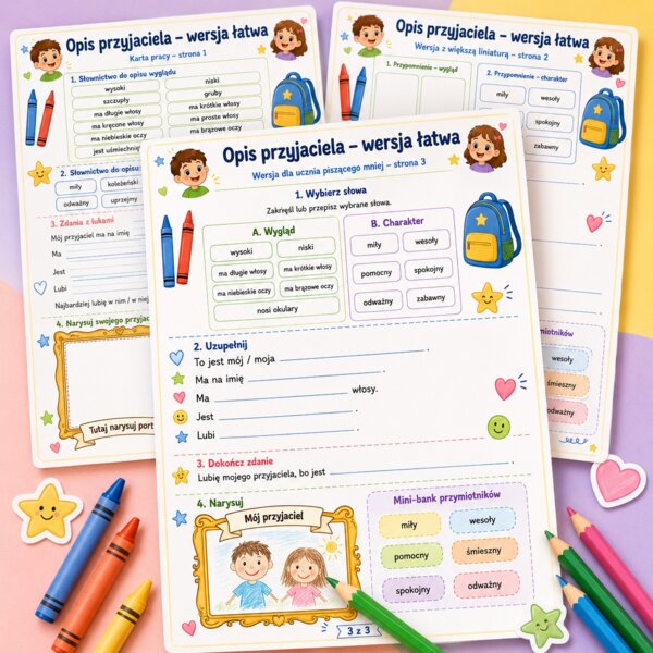Opis przyjaciela - wersja łatwa