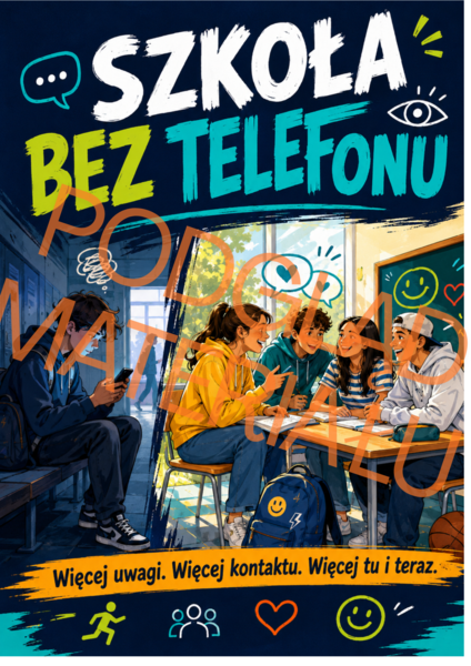 „TELEFON ODPOCZYWA, MY DZIAŁAMY!” – Szkoła bez telefonu | gazetka + godzina wychowawcza + wyzwanie + strefa offline | 34 strony PDF