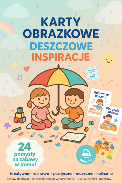 Karty Obrazkowe: "Deszczowe inspiracje"