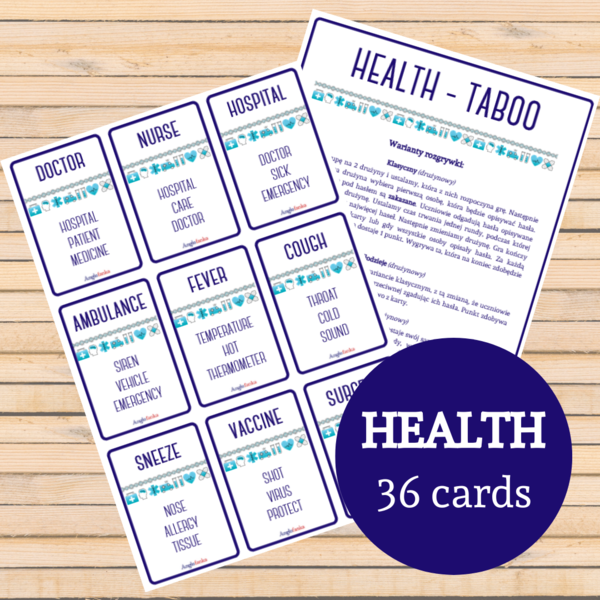 Health - Taboo | 36 kart | Zdrowie