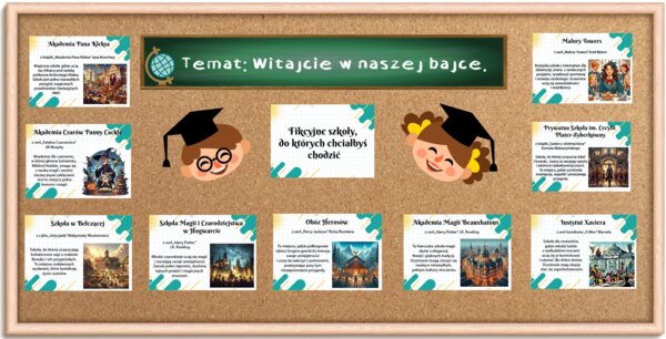 Gazetka Fikcyjne Szkoły - Dzień Nauczyciela