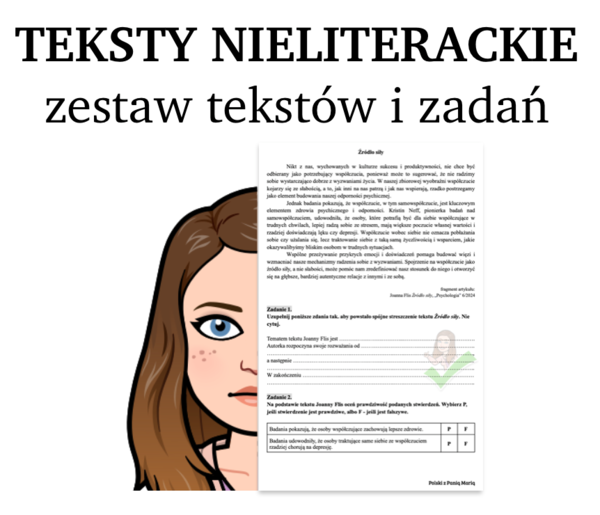 Teksty nieliterackie - zadania egzaminacyjne ZESTAW ARKUSZY