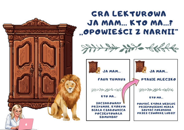 Gra lekturowa Ja mam... Kto ma? Opowieści z Narnii (24 karty)