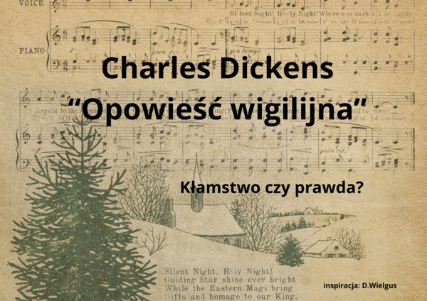 Karty "Kłamstwo czy prawda" -"Opowieść wigilijna".