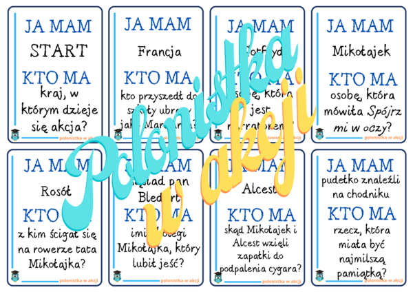 Gra Ja mam...Kto ma...? MIKOŁAJEK, R. Goscinny, J.J. Sempe