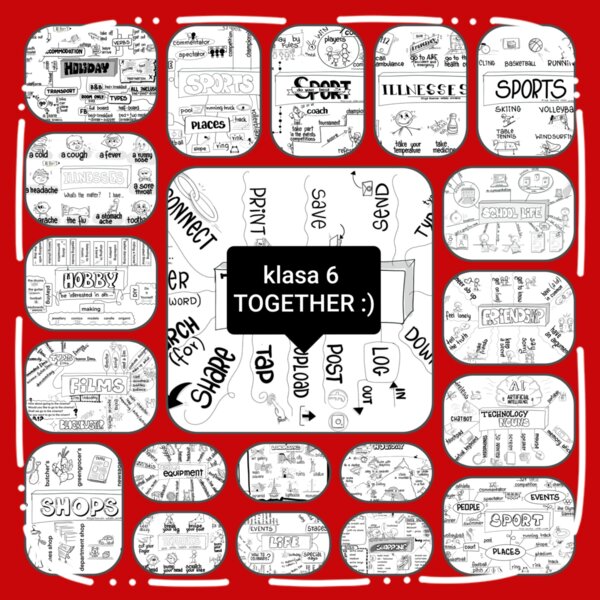 Notatki wizualne z języka angielskiego – klasa 6 TOGETHER as always