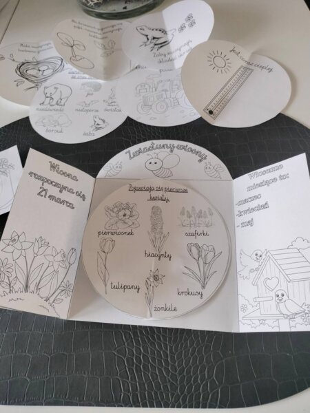 Zwiastuny wiosna- praca techniczno- plastyczna