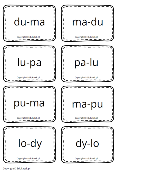 Sylabowy bałagan – nauka czytania, ćwiczenia słuchowe