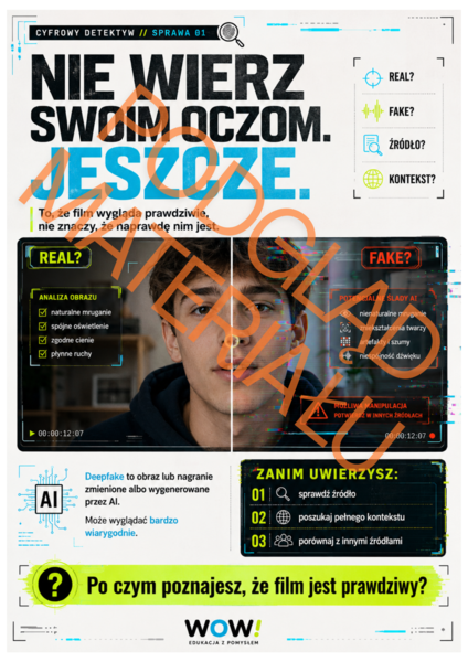 CYFROWY DETEKTYW – AI, deepfake, fake news i social media | gazetka + gotowa godzina wychowawcza | 27 stron PDF