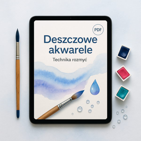 Deszczowe akwarele – technika rozmyć