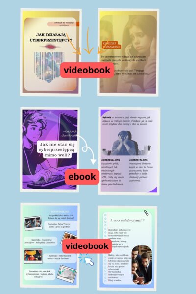 Multimedialny zestaw do zajęć o cyberbezpieczeństwie i budowaniu wizerunku w internecie.