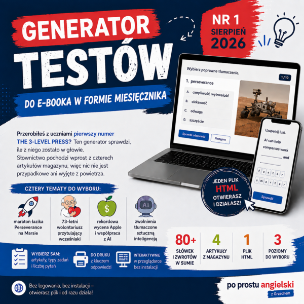 Generator testów, THE 3-LEVEL PRESS Issue #01