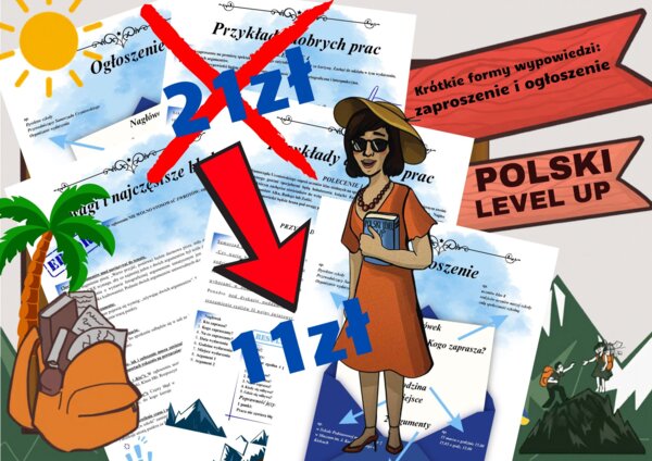 Krótkie formy wypowiedzi E8_zaproszenie i ogłoszenie_Polski Level Up
